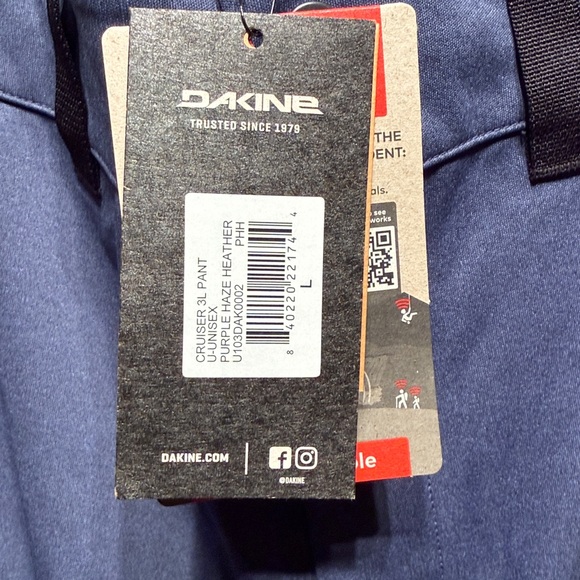 Dakine cruiser 3L UNISEX Ski / Snowboard pants Size Large $450 RECCO Technology - Picture 6 of 12